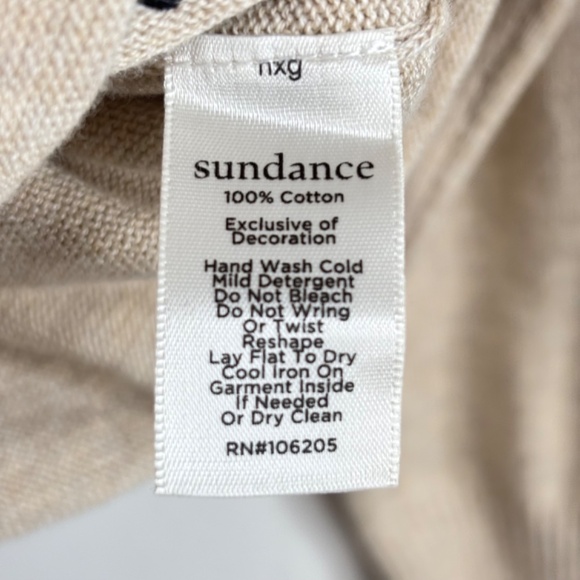 NWT Sundance Meadow Dreams Cardigan XL Embroidered Beige Floral Minimalist Boho - Picture 7 of 11